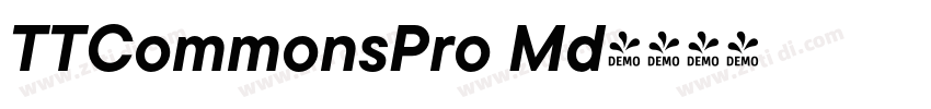 TTCommonsPro Md字体转换